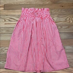 Polo by Ralph Lauren Red and White Striped Summer Dress
